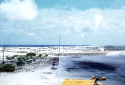 With, I suspect, the "skyline" of PAAVille in the background.