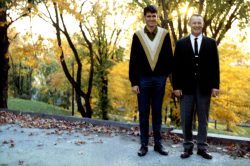 With my father's brother Dinny (Dudley) Walsh. I can still remember that V-neck sweater.