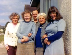 From left to right: Eileen Wilson's mother, Jean Charles, Stanley Charles, Lilian Feltham Charles, Eileen Wilson