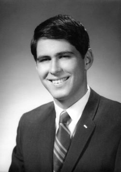 I am guessing at the year. I have my Phi Kappa Theta fraternity pin in my lapel, so it must have been after my initiation in May 1967.