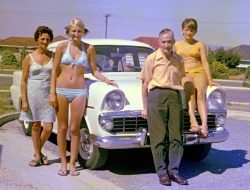 Marjorie 1, Cathy, Frank Wilson, Jeanie Wilson